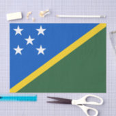 Papier Mousseline Drapeau des Îles Salomon (Artisanat)