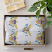 Papier Mousseline Drapeau des îles Vierges américaines (Cadeau)