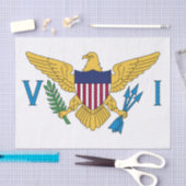 Papier Mousseline Drapeau des îles Vierges américaines (Artisanat)