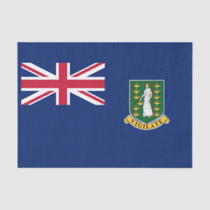 Papier Mousseline Drapeau des îles Vierges britanniques
