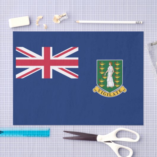 Papier Mousseline Drapeau des îles Vierges britanniques (Artisanat)