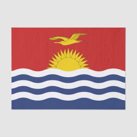 Papier Mousseline Drapeau des Kiribati (Recto)