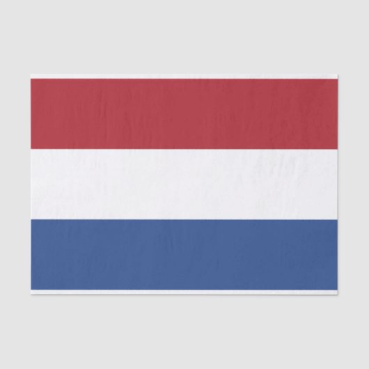 Papier Mousseline Drapeau des Pays-Bas (Recto)