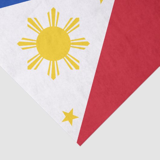 Papier Mousseline Drapeau des Philippines (Détail)
