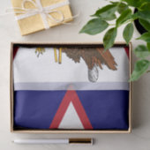 Papier Mousseline Drapeau des Samoa américaines patriotiques (Cadeau)