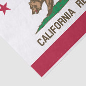 Papier Mousseline Drapeau d'État de la République de Californie (Détail)