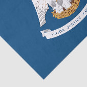 Papier Mousseline Drapeau d'État de Louisiane (Détail)