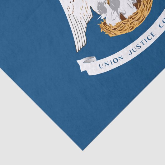 Papier Mousseline Drapeau d'État de Louisiane (Détail)