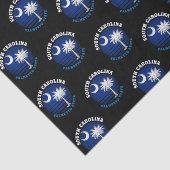 PAPIER MOUSSELINE DRAPEAU D'ÉTAT DE PALMETTO DE CAROLINE SUD (Détail)