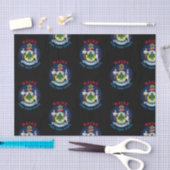 PAPIER MOUSSELINE DRAPEAU D'ÉTAT DE PINE MAINE (Artisanat)