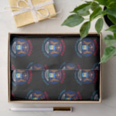 PAPIER MOUSSELINE DRAPEAU D'ÉTAT DES GRANDS LACS DE MICHIGAN (Cadeau)