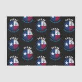 PAPIER MOUSSELINE DRAPEAU D'ÉTAT TEXAS LONE STAR (Recto)