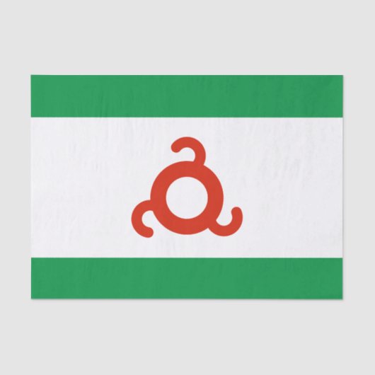 Papier Mousseline Drapeau d'Ingouchie (Recto)