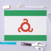 Papier Mousseline Drapeau d'Ingouchie (Artisanat)