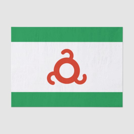 Papier Mousseline Drapeau d'Ingushetia (Recto)