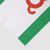 Papier Mousseline Drapeau d'Ingushetia (Détail)