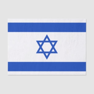 Papier Mousseline Drapeau d'Israël