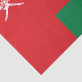 Papier Mousseline Drapeau d'Oman (Détail)