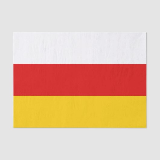 Papier Mousseline Drapeau d'Ossétie du Sud (Recto)