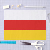 Papier Mousseline Drapeau d'Ossétie du Sud (Artisanat)
