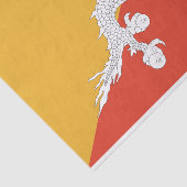 Papier Mousseline Drapeau du Bhoutan patriotique (Détail)