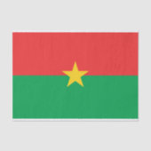 Papier Mousseline Drapeau du Burkina Faso patriotique (Recto)