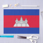 Papier Mousseline Drapeau du Cambodge patriotique (Artisanat)