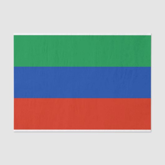 Papier Mousseline Drapeau du Daghestan (Recto)