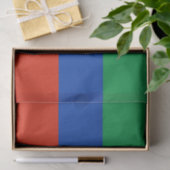 Papier Mousseline Drapeau du Daghestan (Cadeau)