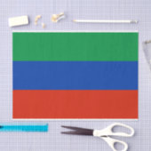 Papier Mousseline Drapeau du Daghestan (Artisanat)