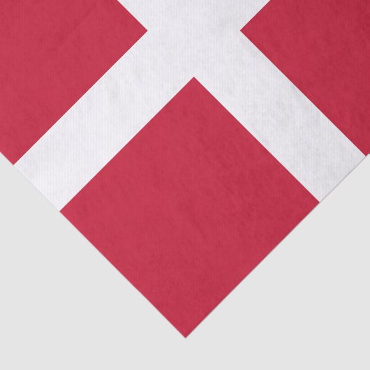 Papier Mousseline Drapeau du Danemark (Détail)