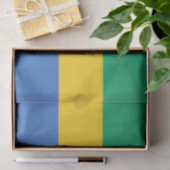 Papier Mousseline Drapeau du Gabon (Cadeau)