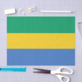 Papier Mousseline Drapeau du Gabon (Artisanat)
