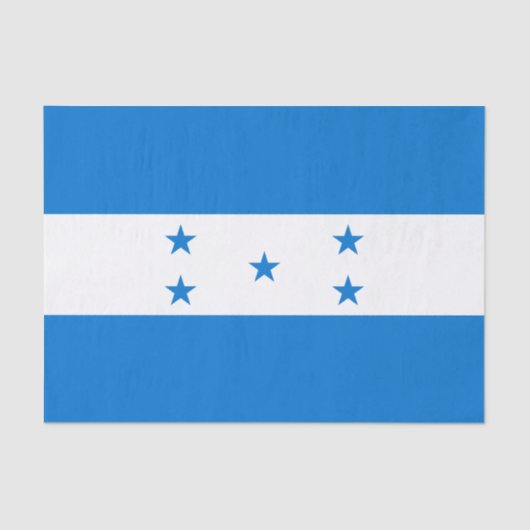 Papier Mousseline Drapeau du Honduras (Recto)