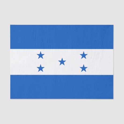 Papier Mousseline Drapeau du Honduras (Recto)