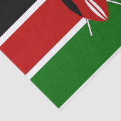 Papier Mousseline Drapeau du Kenya (Détail)
