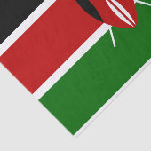 Papier Mousseline Drapeau du Kenya Tissus Paper (Détail)