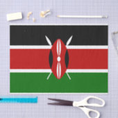 Papier Mousseline Drapeau du Kenya Tissus Paper (Artisanat)