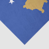 Papier Mousseline Drapeau du Kosovo (Détail)