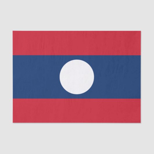 Papier Mousseline Drapeau du Laos (Recto)