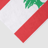 Papier Mousseline Drapeau du Liban (Détail)