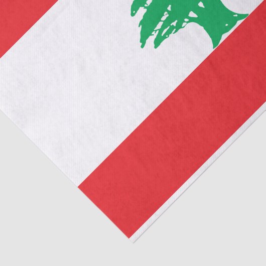 Papier Mousseline Drapeau du Liban (Détail)