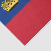 Papier Mousseline Drapeau du Liechtenstein (Détail)