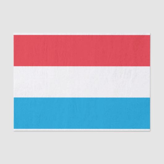 Papier Mousseline Drapeau du Luxembourg (Recto)