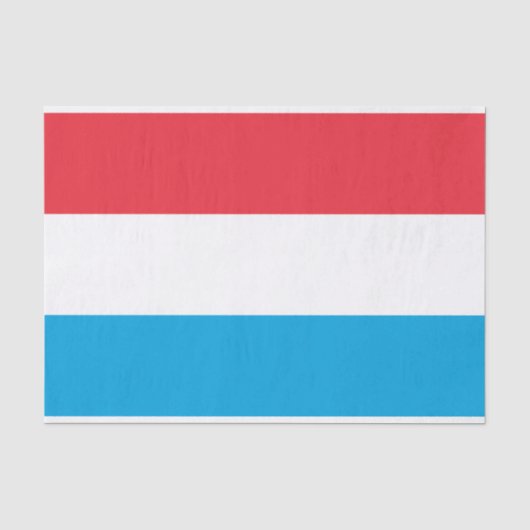 Papier Mousseline Drapeau du Luxembourg (Recto)
