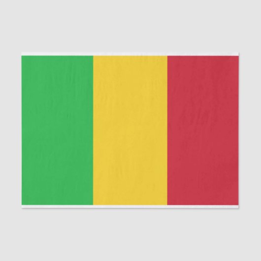Papier Mousseline Drapeau du Mali (Recto)