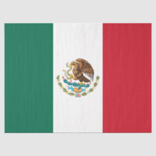 Papier Mousseline Drapeau du Mexique, Bandera de la République mexic