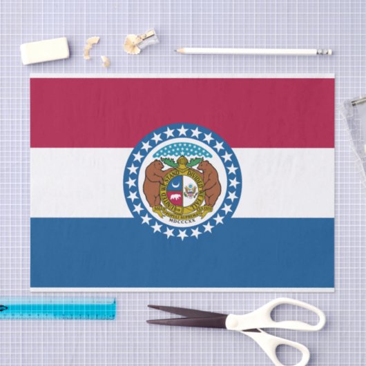 Papier Mousseline Drapeau du Missouri (Artisanat)