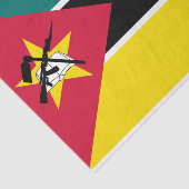 Papier Mousseline Drapeau du Mozambique (Détail)