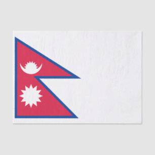 Papier Mousseline Drapeau du Népal